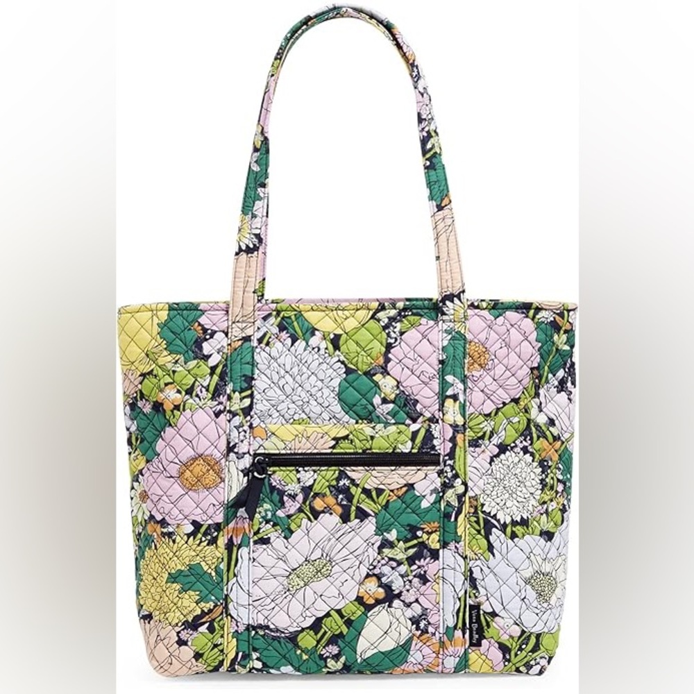Vera Bradley Bloom Boom Tote Bag – Quilted Cotton Shoulder Tote